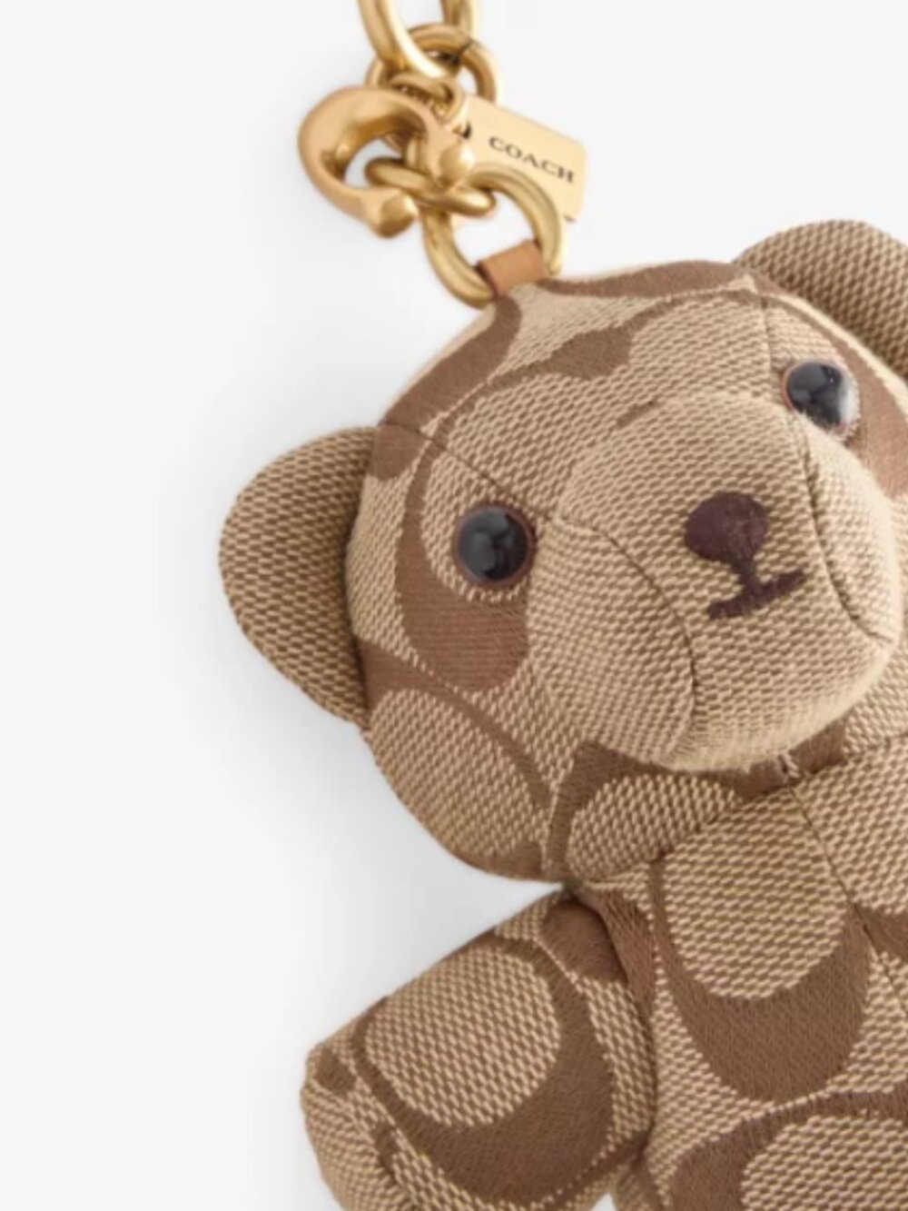 Coach Bear Signature Jacquard Bag Charm CFU40 🐻 Lowest Price on Posh! 🐻